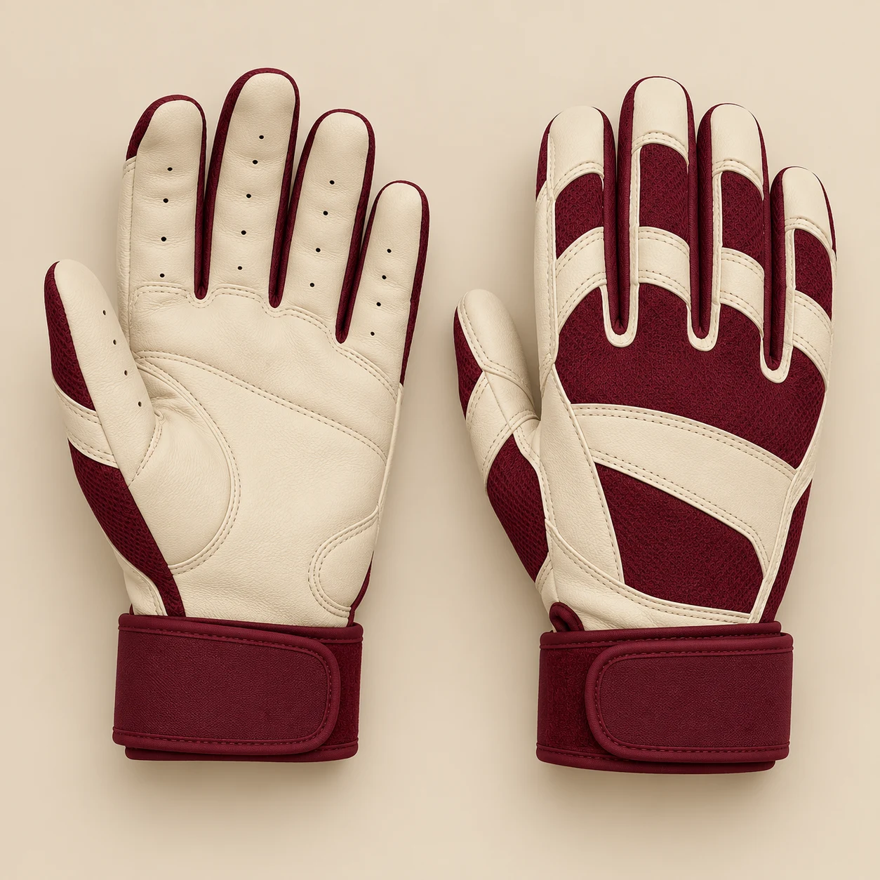 Grip batting glove pair